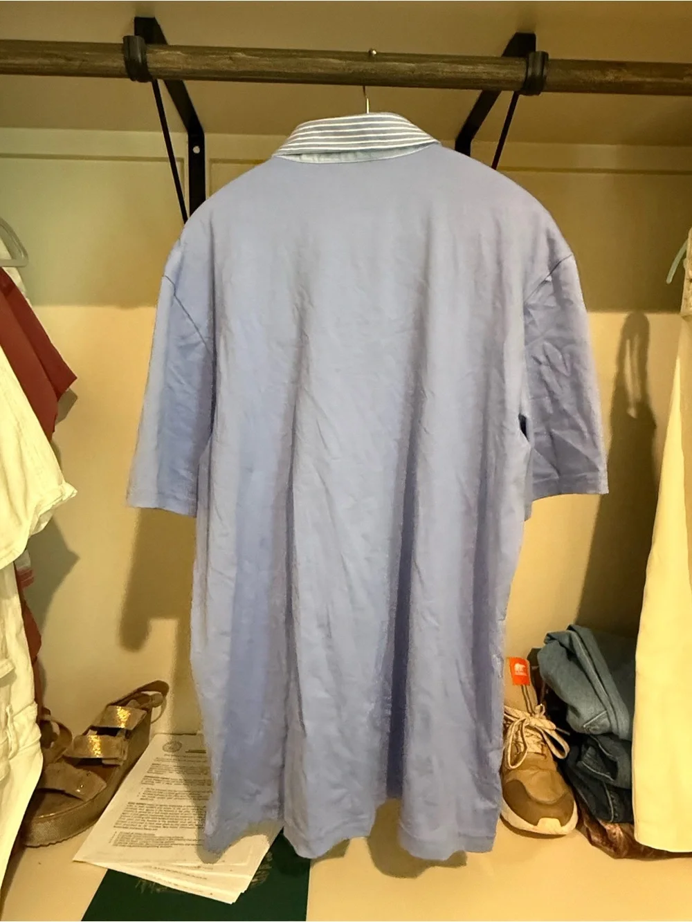 Mens NWT Ralph Lauren Polo Golf Pro Fit Shirt Large Blue